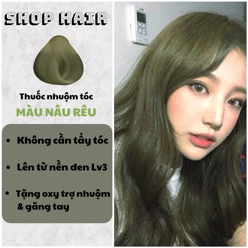 Thuốc Nhuộm Tóc Xanh Rêu Không Tẩy, Lên Từ Nền Đen Tặng Kèm Găng Tay Tiện  Lợi | Shopee Việt Nam