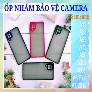 Ốp lưng nhám, bảo vệ camera, chống bám vân tay samsung A13, A23, A53, A73, A30s, A50, A50s, A6 plus, A7 2018