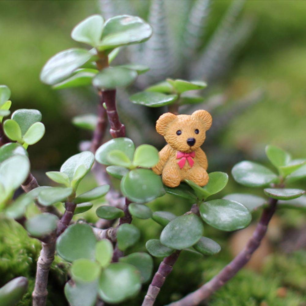 1 Tượng Gấu Hoạt Hình Mini Để Bàn Trang Trí