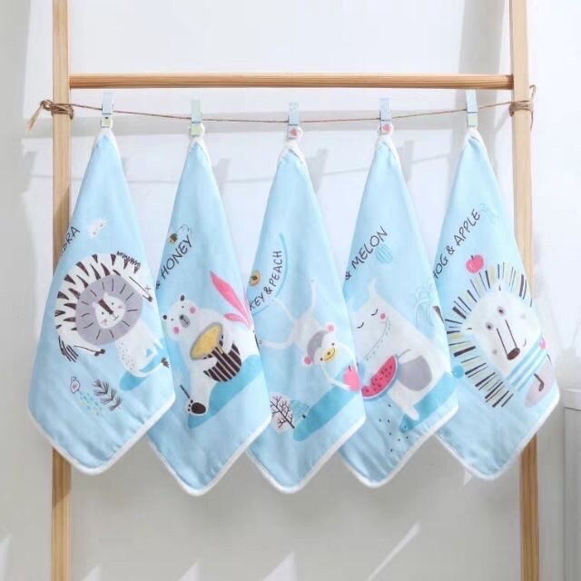 [SinCa Baby ] Khăn Sữa Xô 6 Lớp GoodMama Cao Cấp_Nền Màu