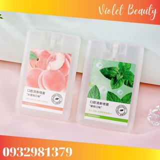  Xịt Thơm Miệng Vị Đào/Bạc Hà Thơm Mát
