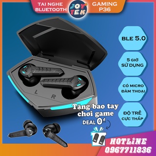 Tai nghe Gaming P36 Bluetooth 5.0 TWS - Công nghệ Âm Thanh độ trễ cực thấp , mic khử tiếng ồn xung quanh