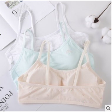 Áo lá học sinh 2 dây Sexy cho trẻ em có đệm mút mỏng HOCSINH03