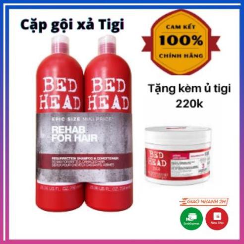 [Chính Hãng] [HÀNG HOT]  TIGI BED HEAD ĐỎ - CẶP DẦU GỘI + XẢ PHỤC HỒI HƯ TỔN - 2 CHAI 750ML Chuẩn chính hãng USA | BigBuy360 - bigbuy360.vn