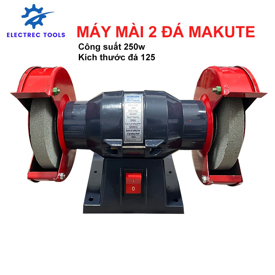 Máy mài đá mini 2 Lưỡi, Máy mài kim loại, Makute SIST-125, Đá 125mm