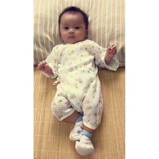 Set 3 bộ body vải xô cho bé size 3-8kg và 8-12kg