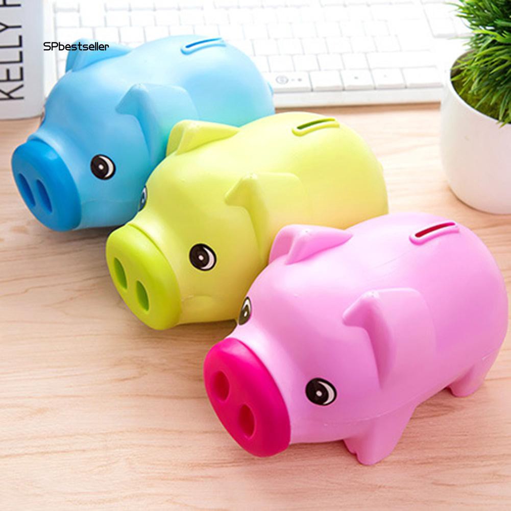 Ống heo tiết kiệm tiền bằng thiếc hình heo xinh xắn