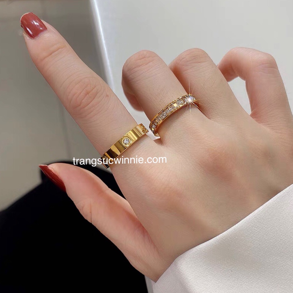 Nhẫn nữ titan Carti line VG
