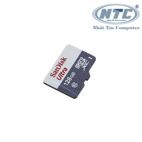 Thẻ nhớ MicroSDXC SanDisk Ultra 128GB Class 10 80MB/s (Xám)