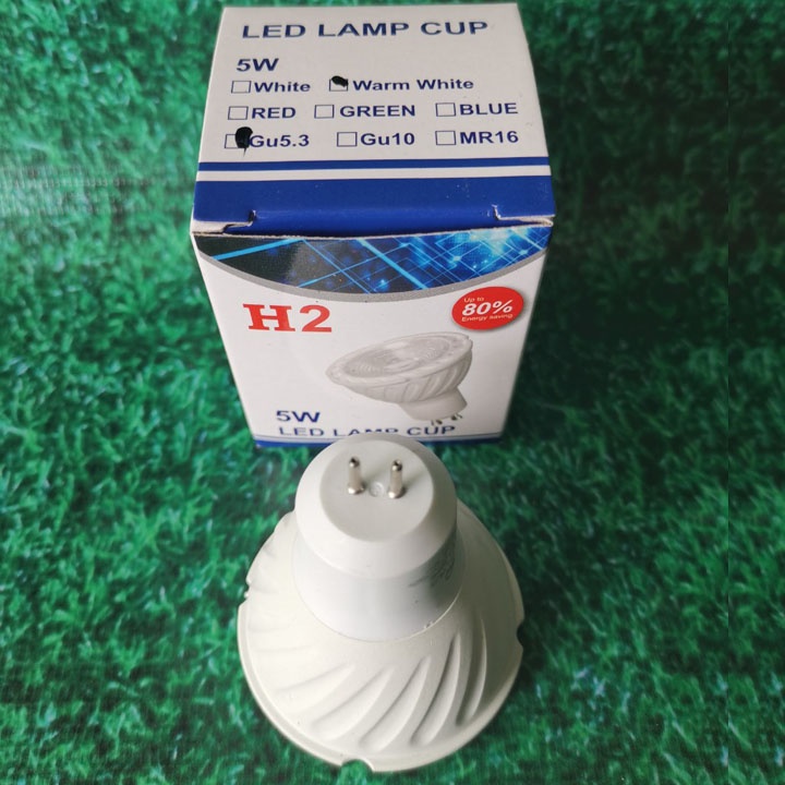 BÓNG ĐÈN LED CHÉN COB 5W ĐUI GHIM Gu5.3 SÁNG TRẮNG/VÀNG