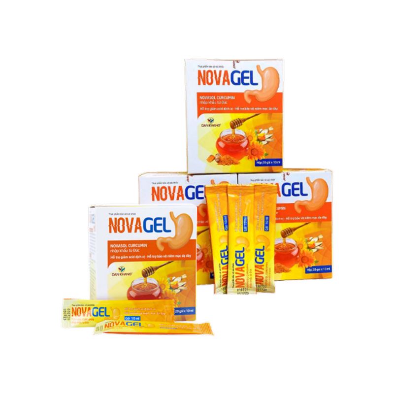 - NOVAGEL  - Gói hỗ trợ giảm đau dạ dày tức thì, đau rát bao tử