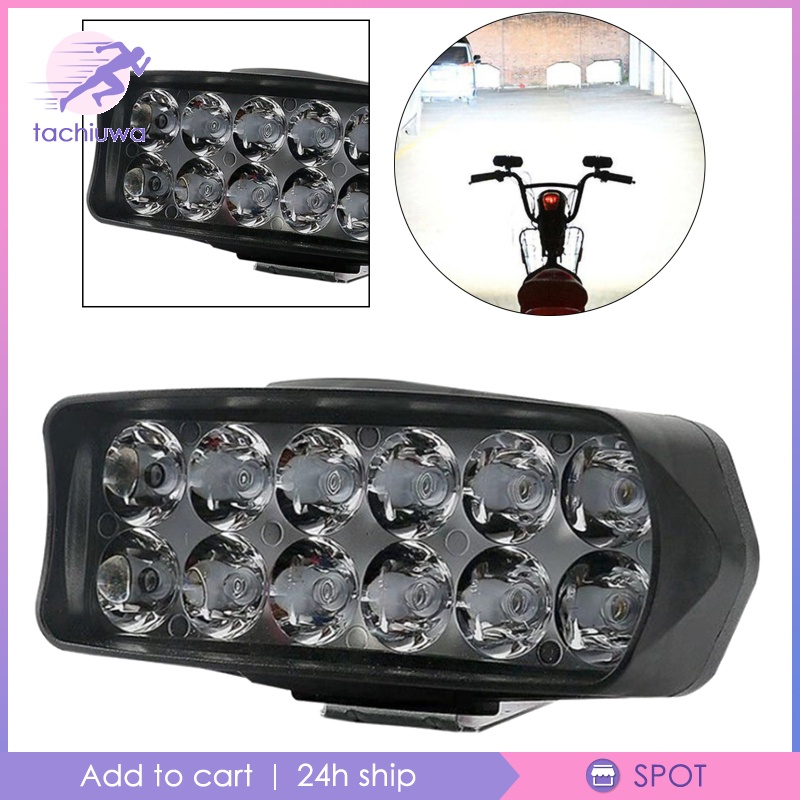 [TACHIUWA]12 LED Universal Motorcycle Spot Light Headlight Headlamp Driving Light