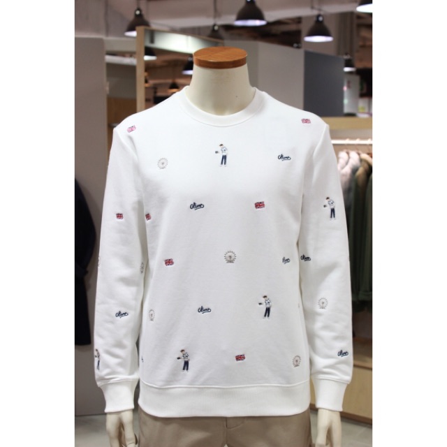 Áo nỉ xuất hàn thêu chữ