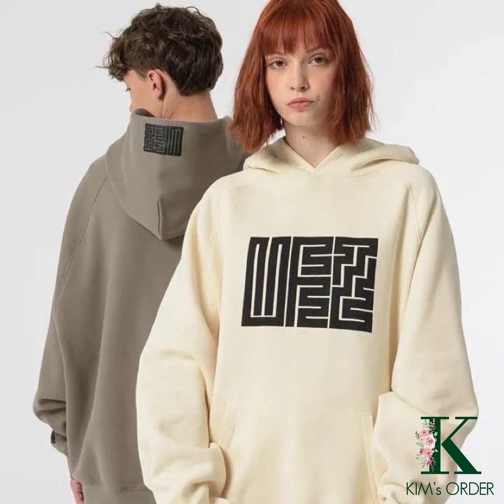 Áo Khoác Hoodie Nam Nữ Unisex Đồ Đôi Màu Nâu Xám Be Hoạ Tiết Mê Cung Phom Rộng Dài Tay Có Mũ Phong Cách Ulzzang Loại 1 | WebRaoVat - webraovat.net.vn