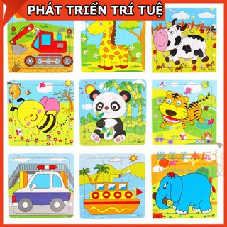 Combo 5 bảng tranh ghép hình 9 miếng - Đồ chơi giáo dục cho bé