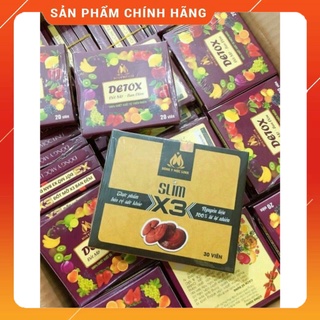 Giảm cân đông y mộc linh x3 ( tặng kèm 20v detox ban đêm