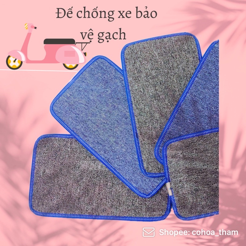 Thảm lót chân chống xe máy bảo vệ chống xước gạch