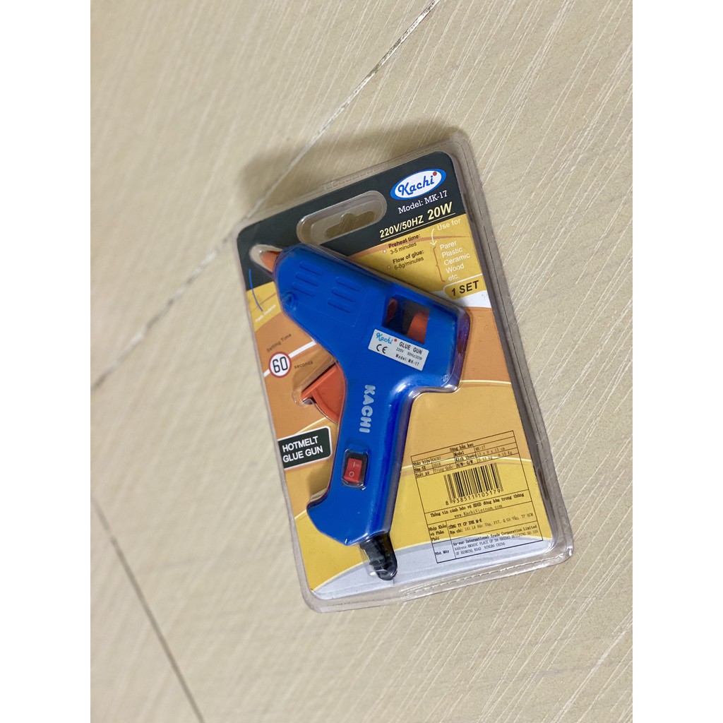 SÚNG BẮN KEO MINI TIỆN LỢI, máy dán keo, dụng cụ dán, dùng điện, dùng thanh keo nến, hot melt stick glue gun