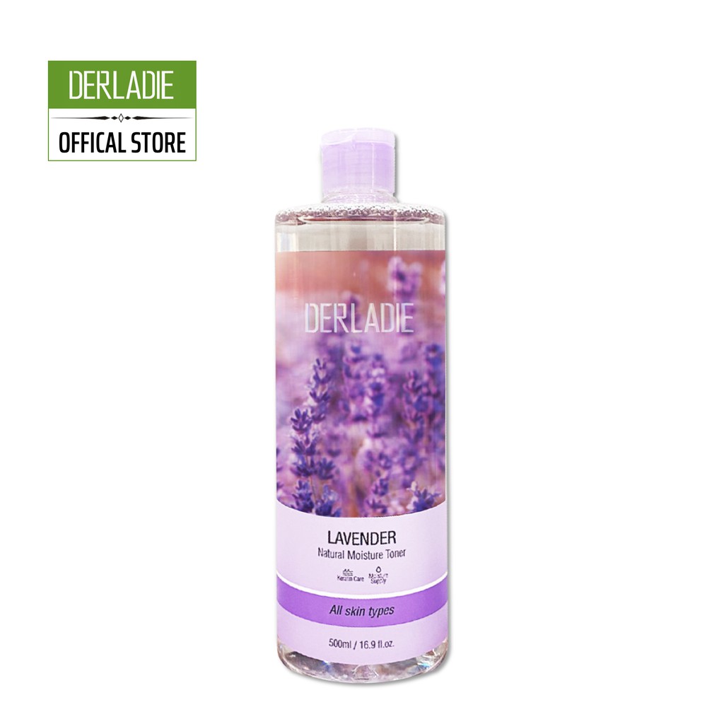 Nước Hoa Hồng Kiềm Dầu Derladie Lavender Natural Moisture Toner 500ml