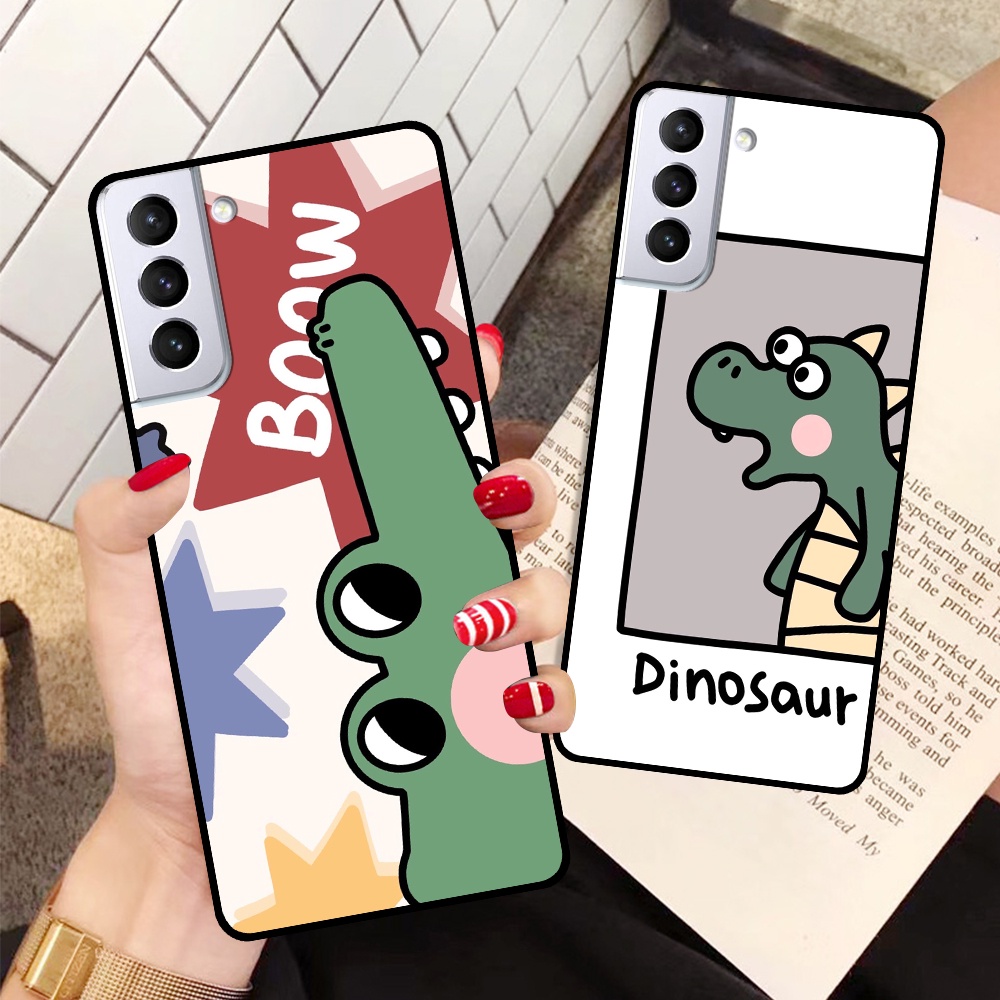 Ốp lưng Samsung S21 5G / S21 Plus 5G / S21+ 5G / S21 Ultra 5G / S21 FE in hình cá mập,khủng long dễ thương (T01 - T06)