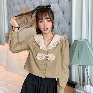 Áo sơmi ren tiểu thư ulzzang