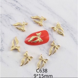 phụ kiện trang trí móng charm nơ quốc dân