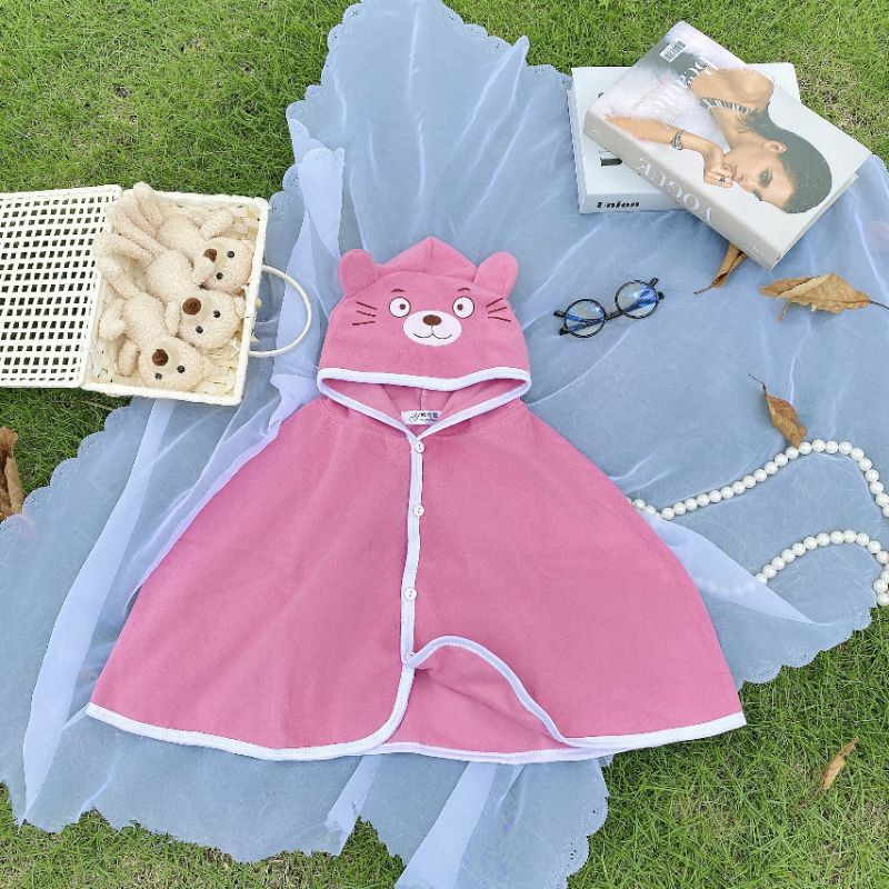 Áo Choàng Thu Đông Kiểu Dáng Cánh Rơi cho bé 5-16kg