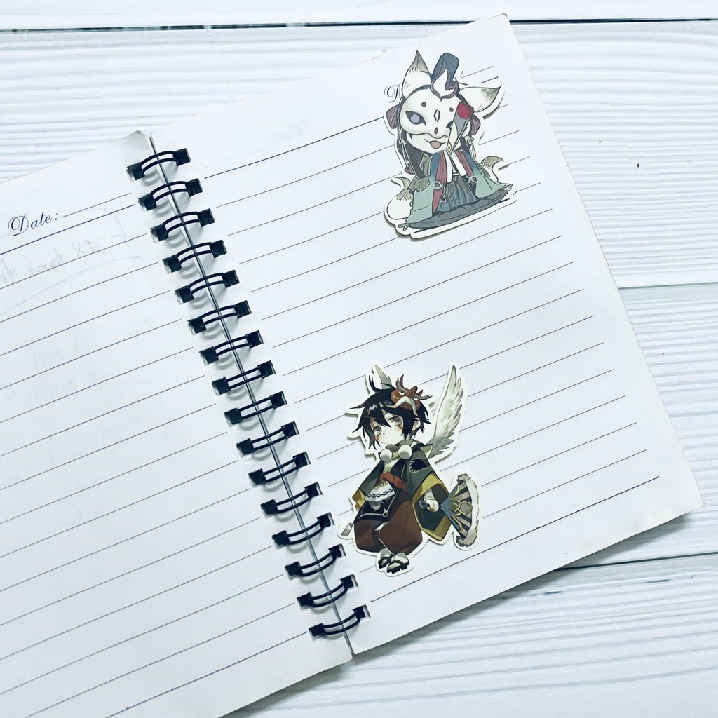 Bộ hình dán - sticker game Onmyoji Âm dương sư dán trang trí laptop, máy tính bỏ túi, vali, điện thoại, đàn gh