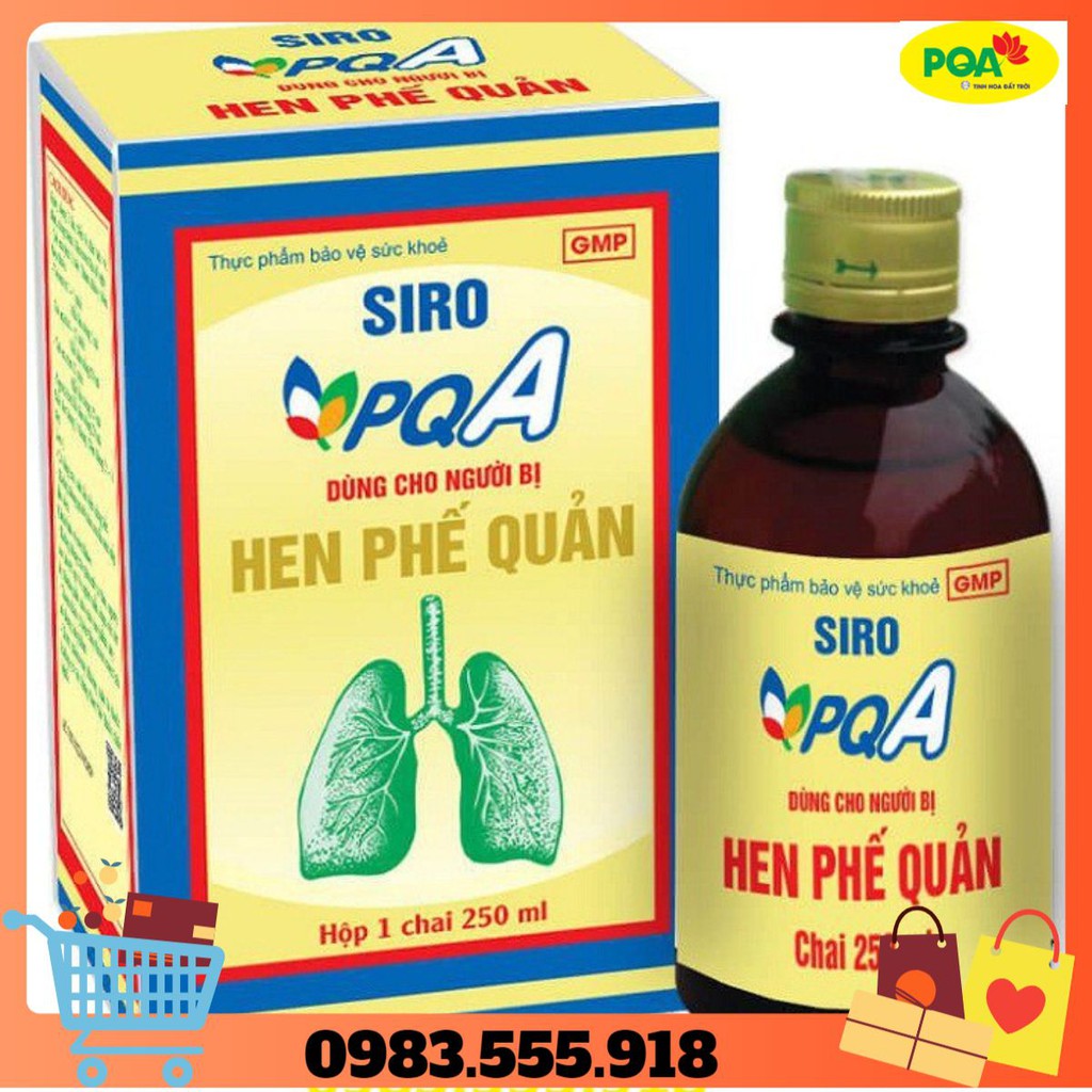 [PQA] HEN PHẾ QUẢN: Dùng cho người bị hen phế quản gây ho, nhiều đờm, khó thở