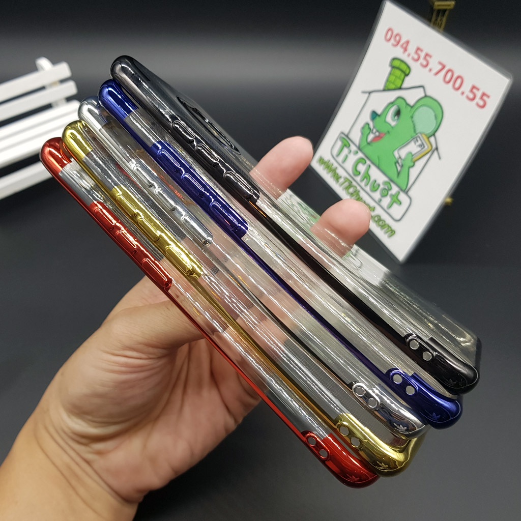 [Ảnh Thật] Ốp lưng Huawei Mate 20 Pro Dẻo Trong Suốt Viền Xi Màu