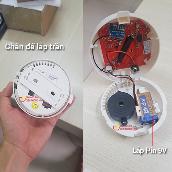 Báo khói không dây kết hợp còi báo động