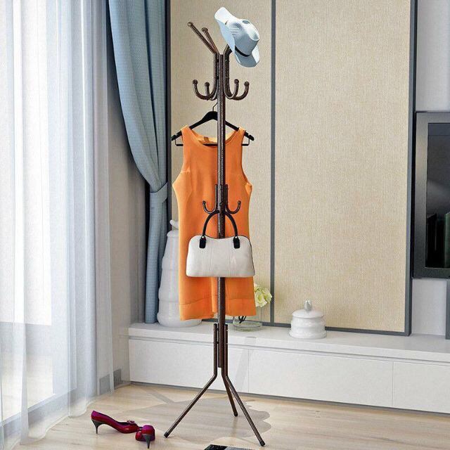 Cây treo quần áo, mũ, túi xách đa năng cao 185cm (Giao Màu Ngâu Nhiên)