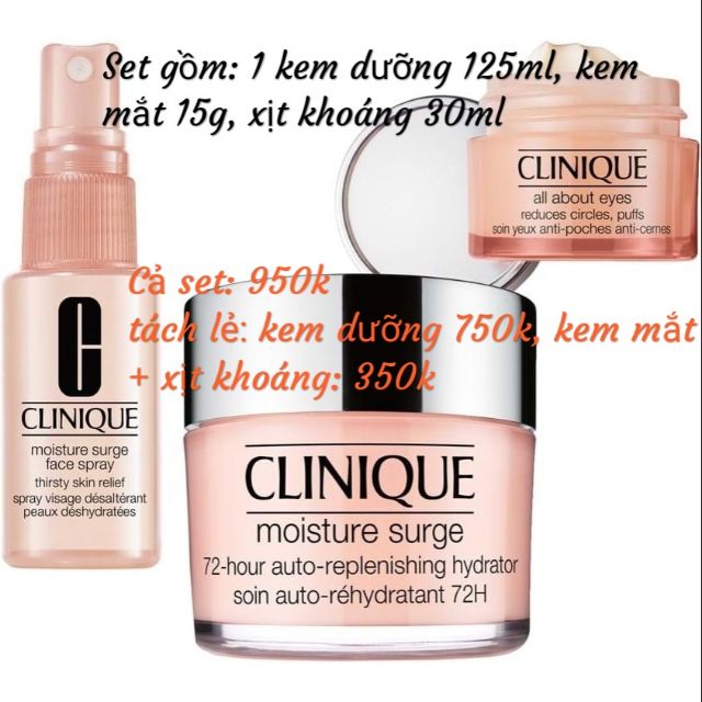 Kem dưỡng ẩm Clinique Moisture Surge 125ml