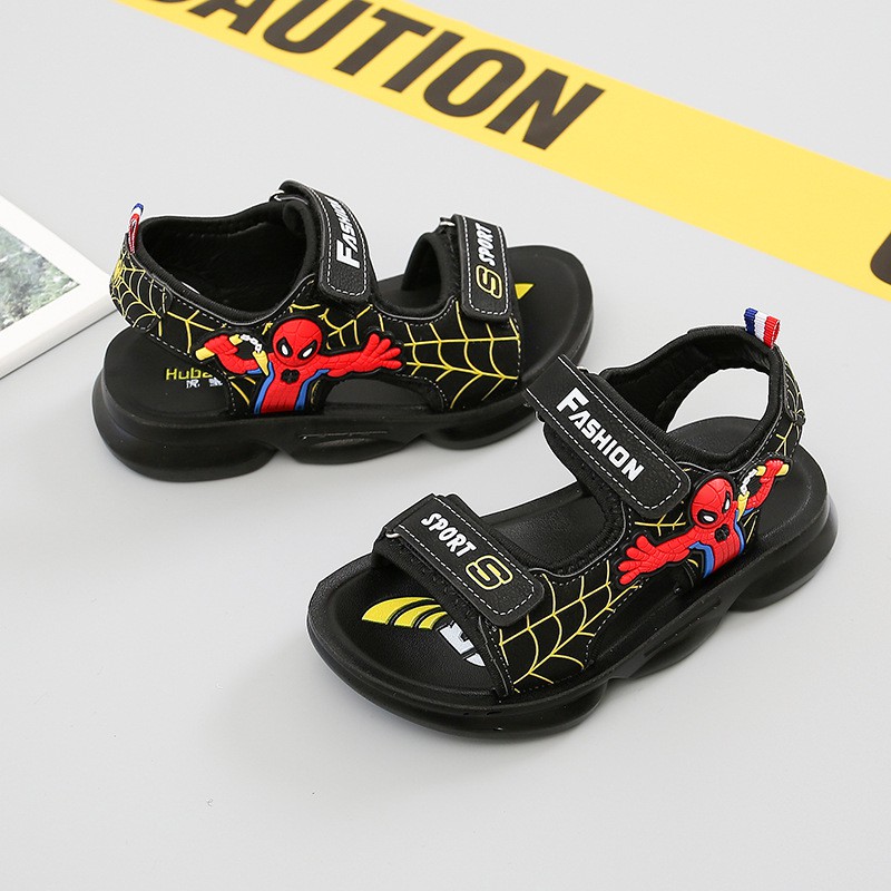 [Giảm 15k khi mua 1 đôi] Sandal bé trai đi học, đi chơi chất liệu da cao cấp mềm, êm chân size 30-37 hàng Quảng Châu