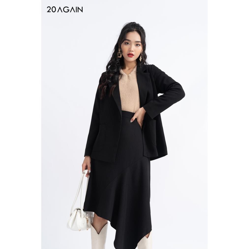 [Mã FAMALLT5 giảm 15% đơn 150k] Áo vest blazer nữ dài 2 lớp có túi ốp VDA0961 20AGAIN | BigBuy360 - bigbuy360.vn