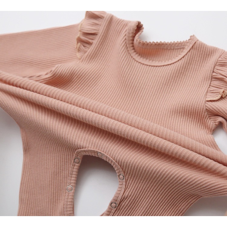 Body thun gân tiểu thư kèm turban siêu xinh cho bé gái