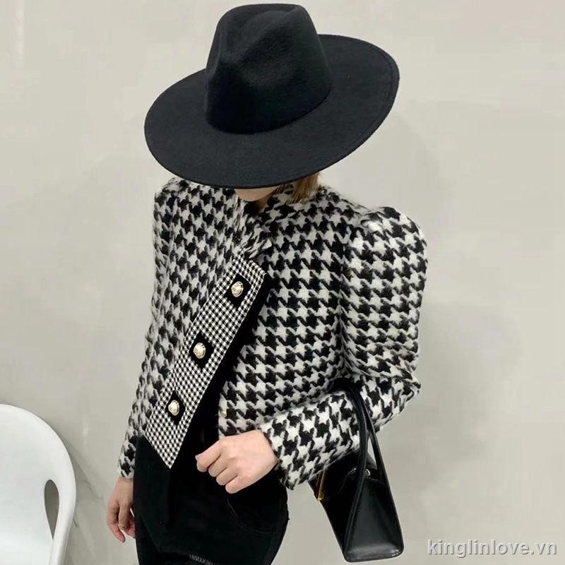 Áo khoác dáng ngắn phối nút thiết kế mới cao cấp thời trang | BigBuy360 - bigbuy360.vn