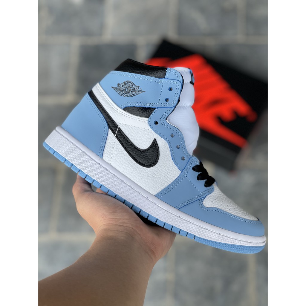 Giày thể thao nam nữ Jordan 1 Retro High University Blue Cao cổ hàng 1:1 chuẩn