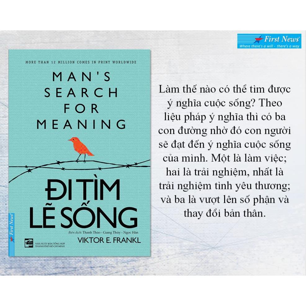 Sách - Đi tìm lẽ sống - FirstNews Tặng Bookmark