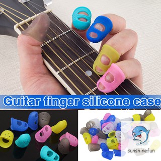 Bộ phụ kiện bọc đầu ngón tay chơi đàn guitar bằng silicone 5 cỡ
