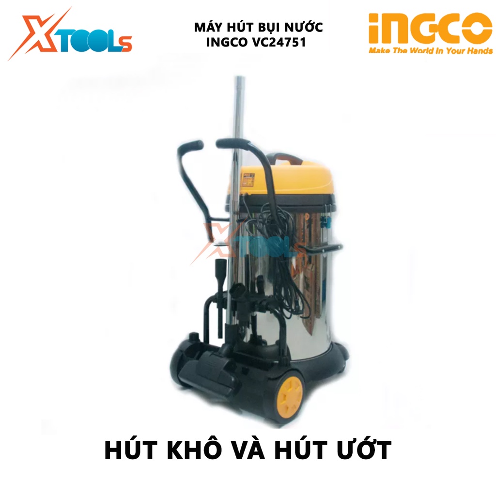 Máy hút bụi nước INGCO VC24751 | máy hút bụi 1200W