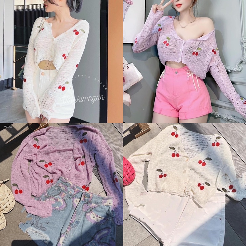 ÁO KHOÁC LEN CHERRY