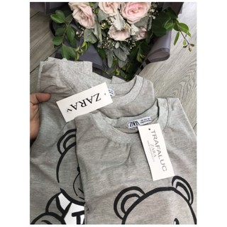 ÁO NỈ DA CÁ MOSCHINO GẤU XÁM
