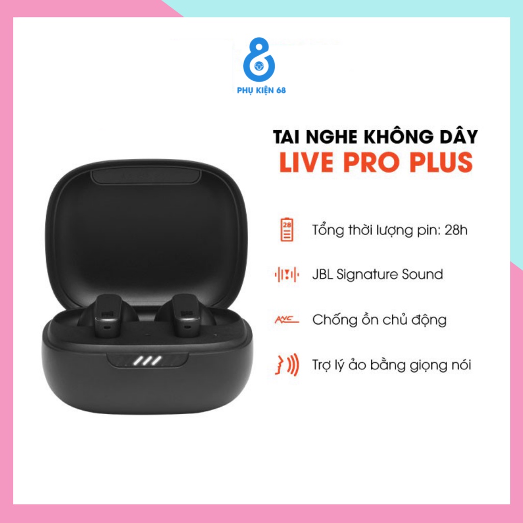 Tai Nghe Bluetooth Không Dây JBL Live+ TWS Tai Nghe Nhét Tai Bản Quốc Tế Đỉnh Cao Chống Ồn Cho Tất Cả Dòng Máy