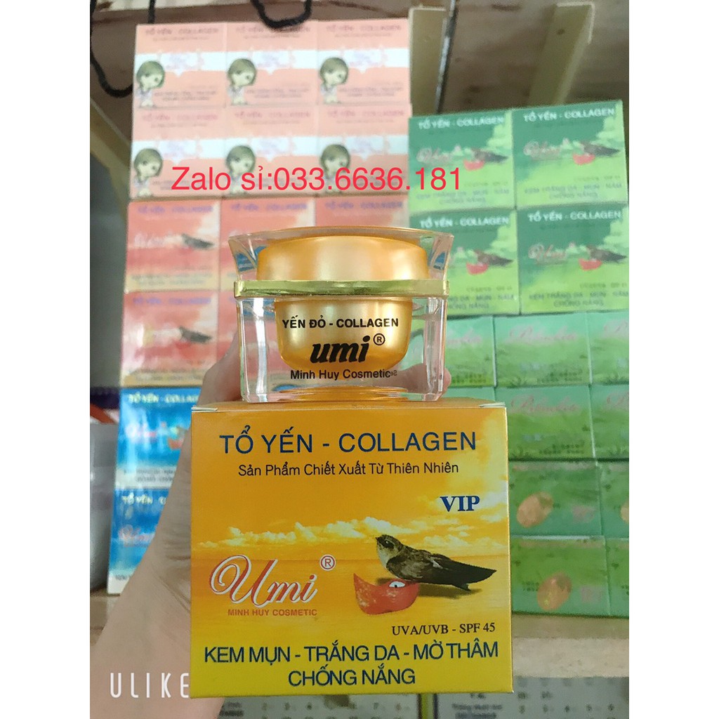 kem umi yến đỏ mụn-thâm-trắng da 25g [ chuẩn hàng 100%] ( giá in trên hủ lên 319k)