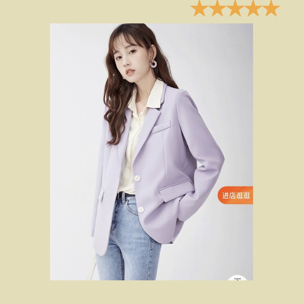 Áo Khoác Blazer Nữ Dáng Rộng Mẫu 2021 Phong Cách Hàn Quốc | BigBuy360 - bigbuy360.vn