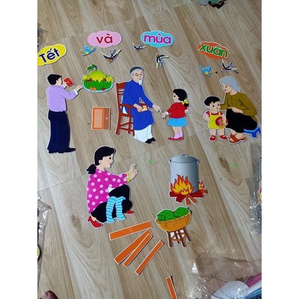 Tranh chủ đề - Trang trí mầm non