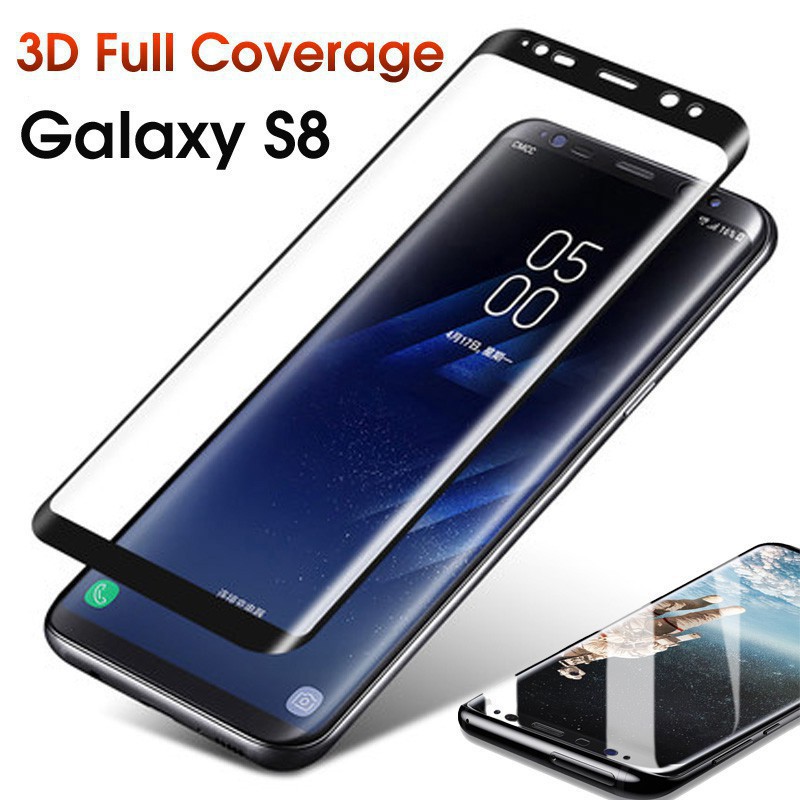 Kính Cường Lực 3D Cong Tràn Viền Cho Samsung Galaxy S8 Plus S8 +