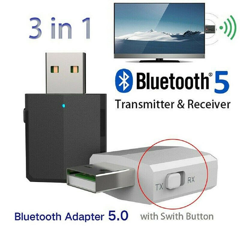 Usb thu phát tín hiệu bluetooth 5.0 chuyển đổi bằng Usb chuyên dụng cho Tv/pc/trên ô tô