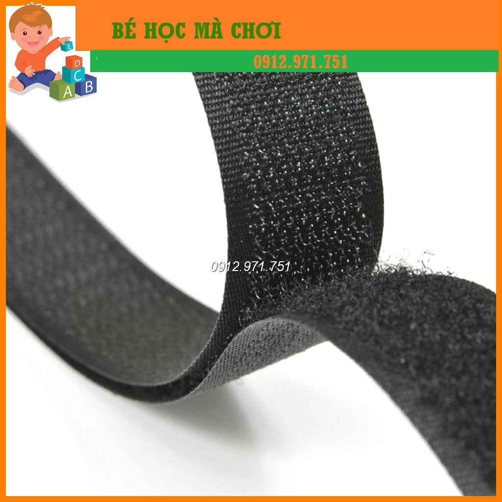 Dán xé / Băng dính gai, khóa nhám HOOK &amp; LOOP không có keo ( rộng 10cm bán lẻ từng mét)